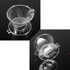 Transparent Cone Shaped Reusable Coffee Filter, Portable Drip Coffee Maker Cup, Dripper for Pure Flavor Extraction