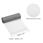 PATIKIL 40" L x 10" W Woven Wire Mesh, 60 Mesh 316L Stainless Steel Air Vent Filter Screen for Window Security Vent Cover Filtration Animals Fence
