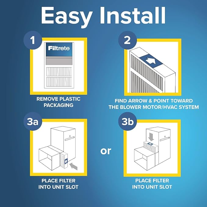 Filtrete 20x20x4 AC Furnace Air Filter, MPR 1000, MERV 11, Fits Honeywell, Allergen Defense, Electrostatic Air Cleaning Filter, 2-Pack (actual size 19.88 x 19.88 x 4.31)