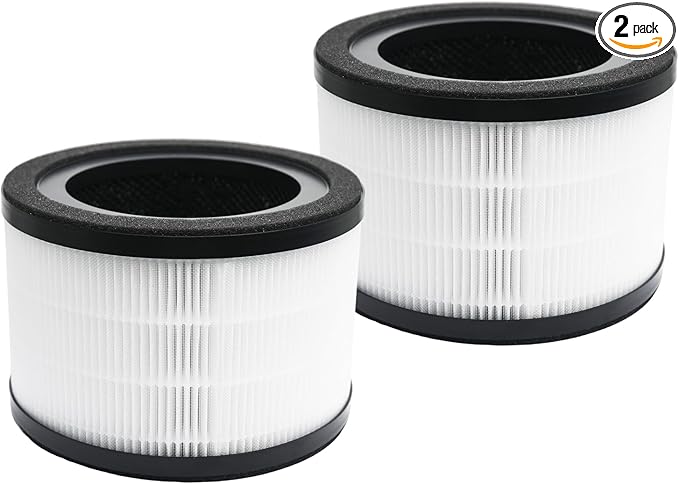 2 Pack Vista 200 Replacement Filter Compatible with LEVOIT Vista 200 and Vista 200-RF Air Purifier, High-Efficiency 3-in-1 True H13 HEPA Activated Carbon Filter