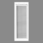 HVAC Premium 6" x 28" Cube Core Eggcrate Return Air Filter Grille for 1" Filter - Aluminum - White [Outer Dimensions: 8.5" x 30.5"]