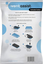 Activated Carbon Air Vent Filters for Home - 4" x 10" MERV 8 Electrostatic Floor Vent Filters that Trap Dust, Dirt, Smoke, Pollen, Hair - 90 Day Filtration (12 Pack)