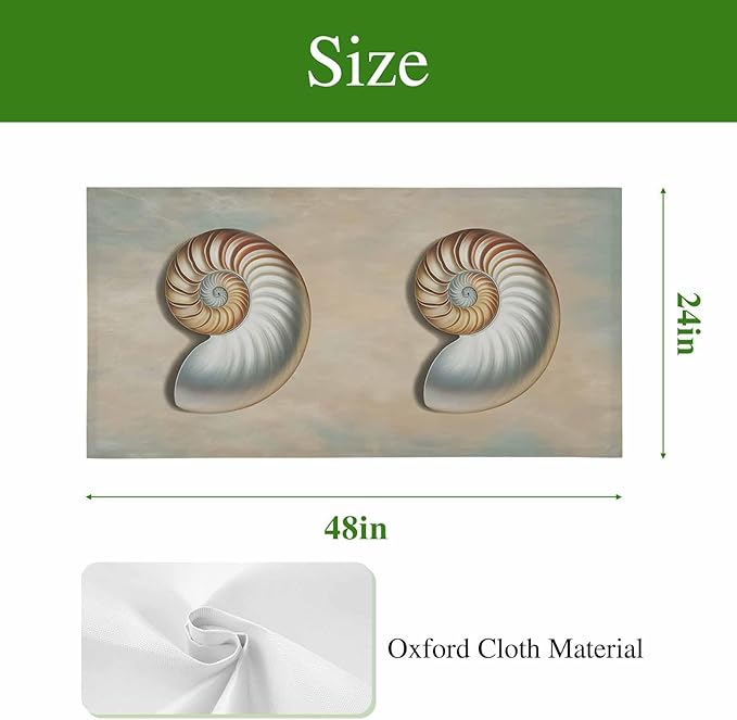 Fluorescent Light Covers for Ceiling Lights Shell Conch Magnetic Light Filters 1 Pack 4x2 ft Vintage Ocean Marine Life Ceiling Lights Cover for Classroom Office School Home Drop Lamp Decor