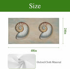 Fluorescent Light Covers for Ceiling Lights Shell Conch Magnetic Light Filters 3 Pack 4x2 ft Vintage Ocean Marine Life Ceiling Lights Cover for Classroom Office School Home Drop Lamp Decor