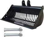 24-inch / 600-millimeter Screen Bucket, Excavator Accessory, Suitable for AGT and Other Chinese mini excavators, Used as a Filtering Frame Screen Bucket for Filtering and Sorting Materials.