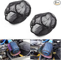 AICEL Air Filter Wrap, 2 Pcs Universal Auto Cold Air Filter Protective Dustproof Cover, Automotive Air Cleaner Waterproof Rain Sock Wrap for High Flow Air Intake Filters, Car Accessories (Small)