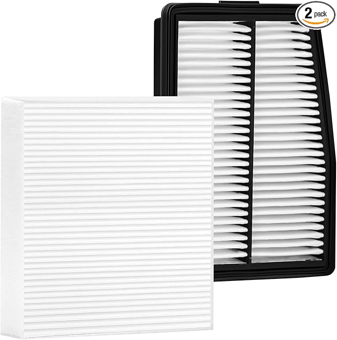 White Cabin Filter & Engine Air Filter Kit for Kia Sorento Hybrid 2026 2025 2024 2023 2022 2021