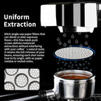 watchget 53mm Espresso Puck Screen Reusable Mesh Coffee Filter 0.8mm Thickness Puck Screen Stainless Steel Lower Shower Screen for 54mm Protafilter Basket