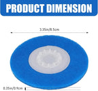 Magic Sponge Eraser Pads for Shark Steamer S7001 s7020 s7000amz s7000 s7001tgt s7201 s8201 S7005 s8001 Series Rotating Steam Scrubber,Scrub Sanitize at The Same,Round Scrubbing Mop Replacement Pad