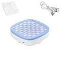 Mini Nail Dust Collector & Extractor Fan - Low Noise Portable Vacuum for Nail Drilling and Polishing, Compact Design with Magnetic Filter Cover for Home Salon (BLUE)