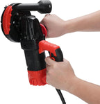 Small Portable Industrial Floor Wall Polisher Handheld Grinding Polishing Machine Concrete Grinder Concrete Surface Planer Dust Extraction Shroud 1200W Motor 9000RPM Auxili