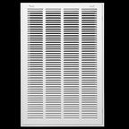 16" X 25 Steel Return Air Filter Grille for 1" Filter - Removable Face/Door - HVAC Duct Cover - Flat Stamped Face - White [Outer Dimensions: 18.5 X 26.75]