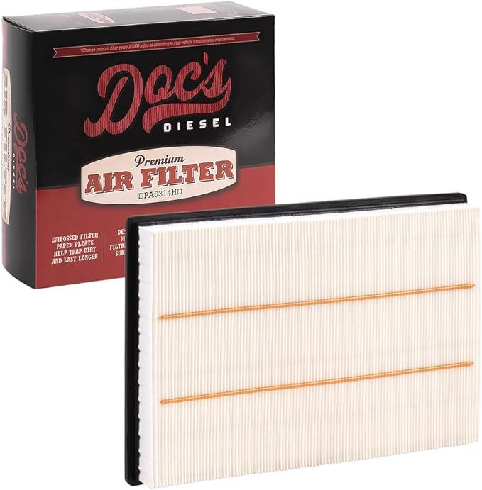 Doc's Diesel Engine Air Filter 6-Pack DPA3462-6 | Compatible with RAM 1500 3.0L EcoDiesel 2014+ | Replaces 68441763AA