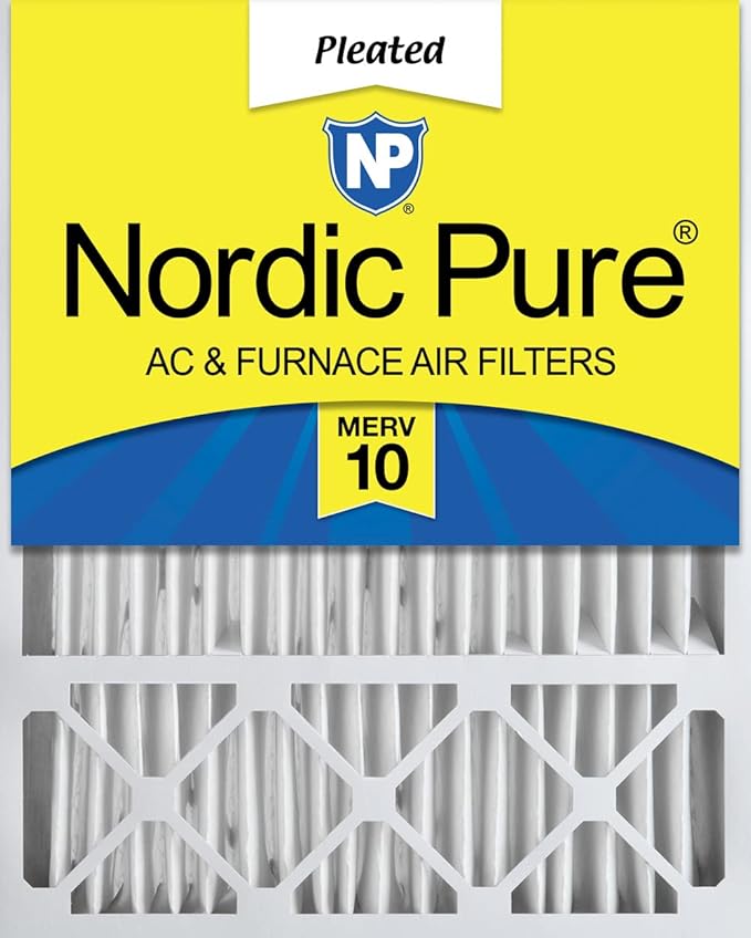 Nordic Pure 16x25x5 (Actual Size: 15 3/4 x 24 3/4 x 4 3/8) Honeywell/Lennox Replacement MERV 10 Air Filter 1 Pack