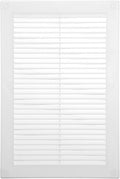 Vent Systems 6" x 10" White Plastic Soffit Vent Cover – Durable Flat Rectangular Air Vent Grille with Built-in Mesh – Weather Resistant Ventilation Grill for Wall or Ceiling - Indoor & Outdoor Use