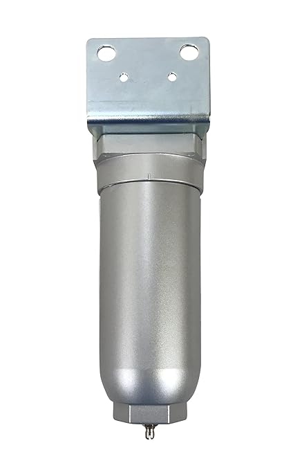 3/4" NPT Industrial Particulate Filter, Removes Water, Moisture, Debris from Compressed Air Lines, 11oz Bowl (225 PSI Max)