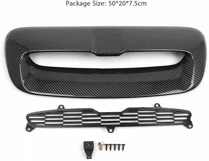 Car Bonnet Scoop Air Vent Intake Replacement Compatible For BMW And Mini R56 2007-2013 51132756095 51132757694 51232752275 Car Accessories(Carbon look)