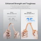ANYCUBIC ABS-Like Resin Pro 2, Upgraded 8K 3D Printer Resin with Enhanced Strength and Toughness, High Precision, Low Odor, Wide Compatibility for All LCD Resin 3D Printers (Beige, 1kg)