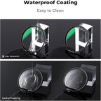 K&F CONCEPT 62mm CPL MCUV ND1000 Lens Filter 2 Lens Caps Kits Waterproof Polarizing + UV Protection + Fixed Neutral Density Camera Lens Filter with 24 Layer Coatings