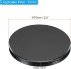 PATIKIL 67mm Lens Cap, Camera Lens Cap Cover Universal Lens Filter Stack Cap Front Metal Protective Case Cover with Cleaning Cloth for Photography Camera Filter