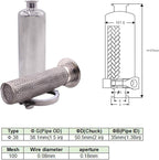 DERNORD 1.5 Inch Tri-Clamp Filter - SS304 Sanitary Fittings Inline Straight Strainer with 100 Mesh Stainless Steel Screen