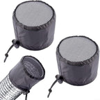 FABULETTA 2Pcs Grow Tent Vent Cover Set 4in 6in 8in Waterproof Oxford Cloth Mesh Duct Filter with Elastic Band and Fixed Buckle for Plant Greenhouse Airflow Dust and Pest Control(6in)