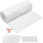 MERV 8 Filter Material, 23 Ft² Cut to Fit Air Filters Electrostatic Media for Stops Dust and Pet Dander With Adhesive Hook Tape for Home Ceiling AC HVAC Furnace Vents