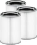 Nispira 3-in-1 True HEPA with Activated Charcoal Replacement Filters, Compatible with TOPPIN TPAP001 Air Purifier Comfy Air C2, 3-Packs