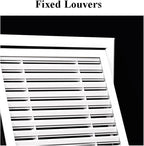 Return Air Filter Grille Vent Cover Removable, Louvered Access Panel, Removable Access Panel, HVAC Vent Cover Grill(20x46 in)