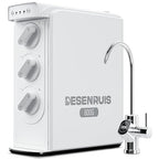 Reverse Osmosis System, Dual RO Water Filter, 800 GPD Fast Flow, 3:1 Pure to Drain, Tankless Under Sink RO System, Reduce PFAS & TDS, Smart LED Faucet