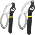 2pcs Adjustable Oil Filter Wrench Tool for Easy Removal of Oil Filters Compatible with Small to Medium Trucks and Farm Equipment