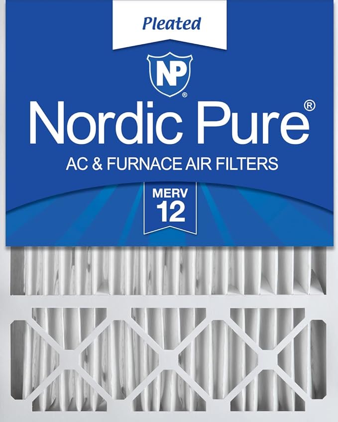 Nordic Pure 20x25x5 (19_3/4 x 24_3/4 x 4_3/8) Lennox X6673_X6675 Replacement MERV 12 Air Filter 1 Pack