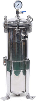 304 Stainless Steel Bag Filter Housing, Industrial Process Filter Housings, Pressure Filter Device, Removes Particulate Impurities, Real-Time Pressure Monitoring