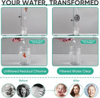 Cobbe High Output Shower Filter for Hard Water - 2 Replaceable Cartridges - Removing Chlorine and Harmful Substance, and Dramatically Improves The Condition of Your Skin, Hair and Nails - Matte Black