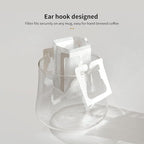 Hanging Ear Drip Coffee Bag Holder with 50-100Pcs Portable Coffee Filter Paper Bag, Coffee Drip Bag Chair Stand, Portable Coffee Filter Paper Bag, for Easy Pour Over (Stand + 50 Bags)