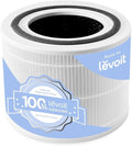 LEVOIT Genuine Core 300-P, RF and S Replacement Filter, Supports HEPA Sleep Mode, High-Efficiency Activated Carbon for Removal of Smoke, Odor, Allergens, Pollen,1 Pack, white