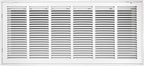 30"W x 12"H [Duct Opening Size] Steel Return Air Filter Grille - Removable Face/Door for 1 inch Filters -HVAC Vent Cover Grill - White [Outer Dimensions: 32 5/8"W X 14 5/8"H]
