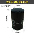 W719 Oil Filter for 10HP Belt Motors Air Compressor, Industrial Air Compressor System Maintenance Kit