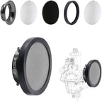 40mm Carburetor Velocity Stack Air Filter Cleaner Modified Trumpet with Sponge Filter Steel Mesh for VM22 PZ22 PD18J BT200X Shortest Fast Intake Suggest for Small Displacement (Titan,40mm)