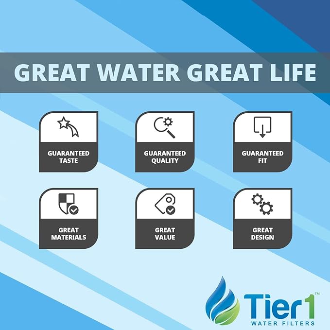 Tier1 10 Micron 10 Inch x 4.5 Inch | 4-Pack Spun Wound Polypropylene Whole House Sediment Water Filter Replacement Cartridge | Compatible with Hydronix SDC-45-1010, SDF-45-1010, Home Water Filter
