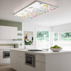 Fluorescent Light Covers for Ceiling Lights Spring Flowers Magnetic Light Filters 3 Pack 4x2 ft Daisy Butterflies Dragonfly Ceiling Lights Cover for Classroom Office School Home Drop Lamp Decor