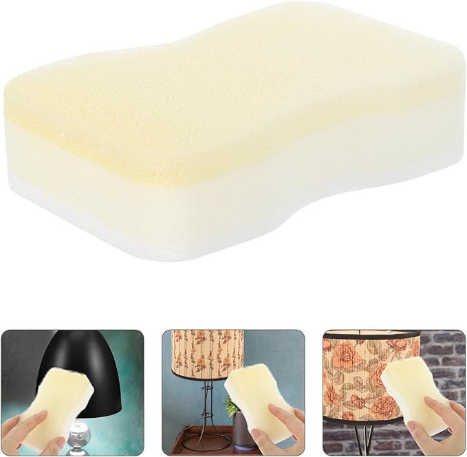 SUPVOX 15Pcs Lampshade Cleaning Sponges Set, Dry Fabric Cleaner for Lampshade Dust, Soot and Pet Hair Removal, Reusable Multipurpose Cleaning Pads for Curtains and Crafts