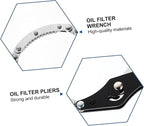 2Pcs Adjustable Oil Filter Wrench for Trucks and Farm Equipment Tool for Easy Removal of Tough Oil Filters Tight Spaces