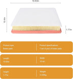 Engine Air Filter 23248945 Compatible with Chevrolet Colorado & GMC Canyon, 2015-2022, 2.5L 2.8L 3.6L, Flexible Panel