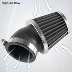 Evermotor Motorcycle Air Filter, 41mm 42mm 43mm Filter for 50cc 70cc 90cc 110cc 125cc 150cc Carb Filter GY6,Moped,ATV