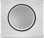 Vent Systems 4" Inch Air Supply Vent Cover with Rubber Gasket - White Galvanized Steel - Robust Weatherproof Outdoor Air Intake Box - Duct or Surface Mounting - Rain and Snow Protection