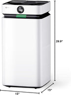 Airdog X8 Home Air Purifier for Rooms Up to 1,000 sqft. - Patented TPA Tech Up to 20X More Effective than HEPA - Washable Filter and Whisper Quiet
