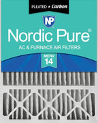Nordic Pure 20x25x5 (Actual Size: 19 3/4 x 24 3/4 x 4 3/8) Lennox X6673 X6675 Replacement AC Filter MERV 14 + Carbon 1 Pack