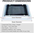 Return Air Filter Grille Vent Cover Removable, Louvered Access Panel, Removable Access Panel, HVAC Vent Cover Grill(20x 20 in)