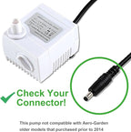 200623 Aero-Garden Pump with 20 Filters, Ultra Quiet Pump Fit for Harvest Elite, Bounty, Farm, Extra, Ultra Hydroponics System